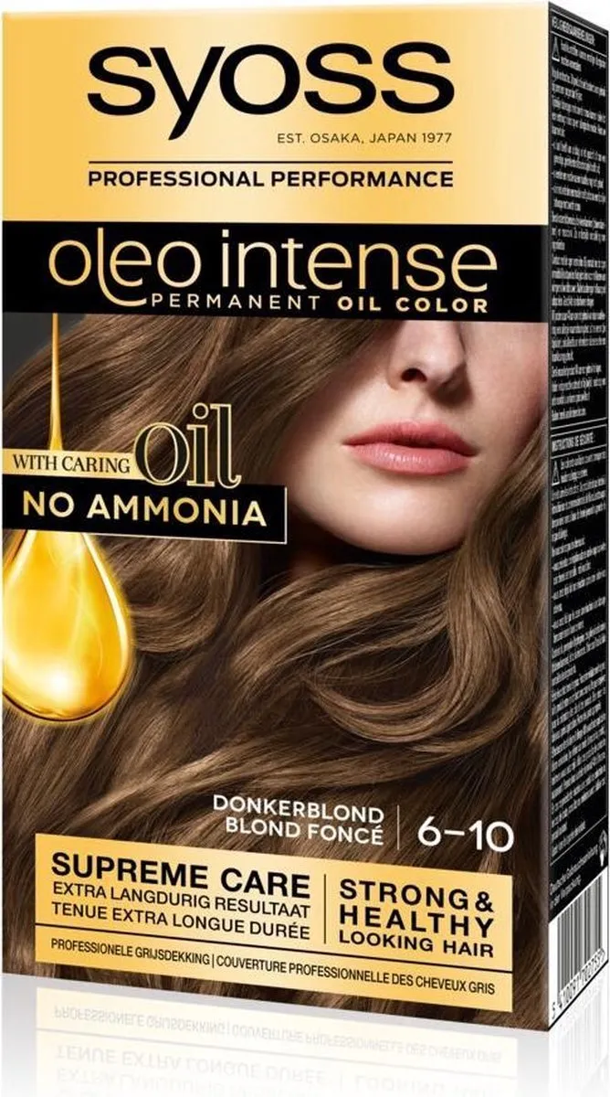 Syoss Oleo Intense Haarverf 6-10 Donkerblond - 2070ml