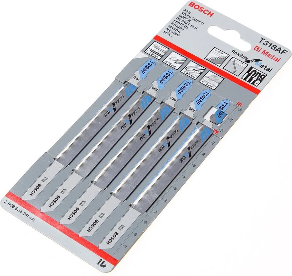 Bosch T 318 AF BiM Decoupeerzaagblad Metaal - 5 Stuks