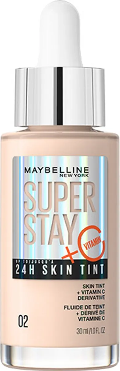Maybelline New York Superstay 24H Skin Tint Foundation 02