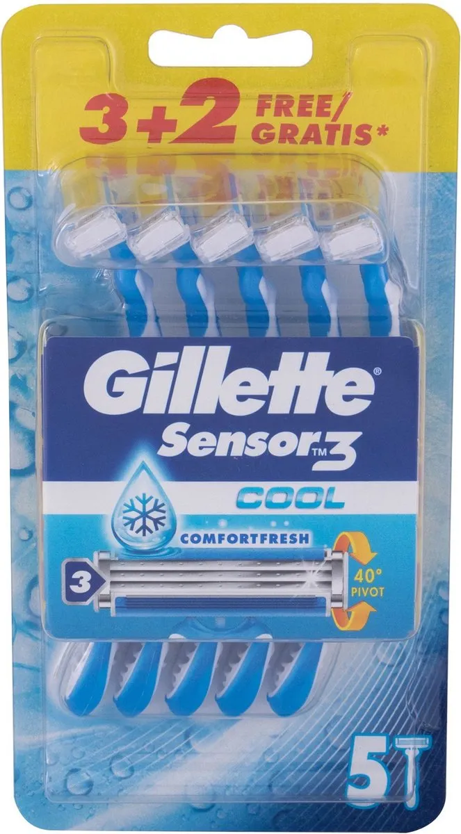 Gillette Sensor3 Cool Wegwerpscheermesjes