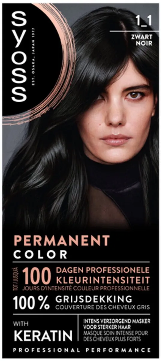 SYOSS Coloration 1-1 Zwart Haarverf - 15 Stuks