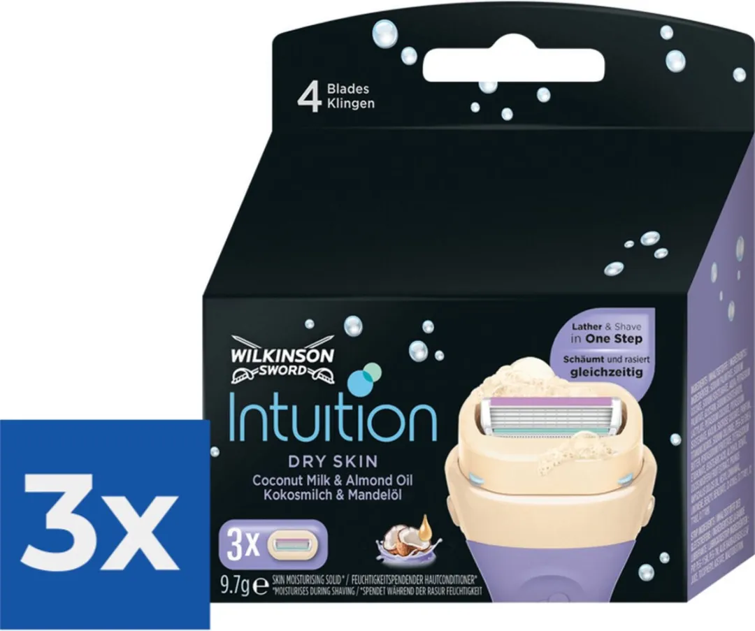 Wilkinson Sword Intuition Mesjes Dry Skin 4 Bladen
