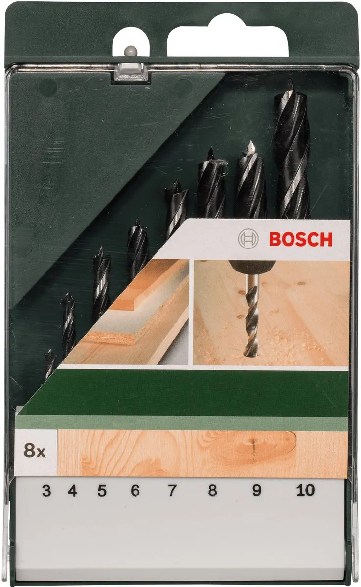 Bosch Houtspiraalborenset 8-delig - Metaal