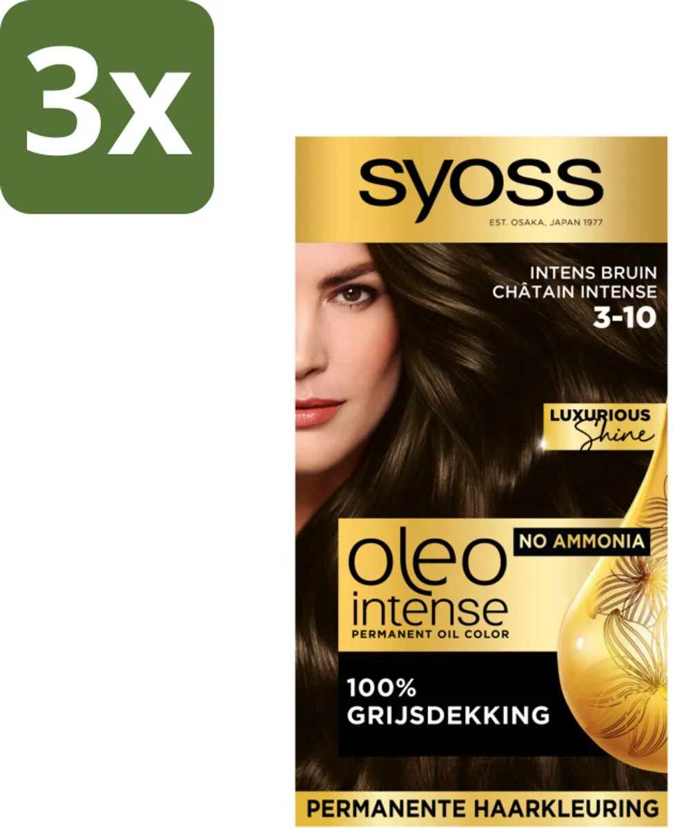 SYOSS Oleo Intense Haarverf 3-10 Intens Bruin - 345ml