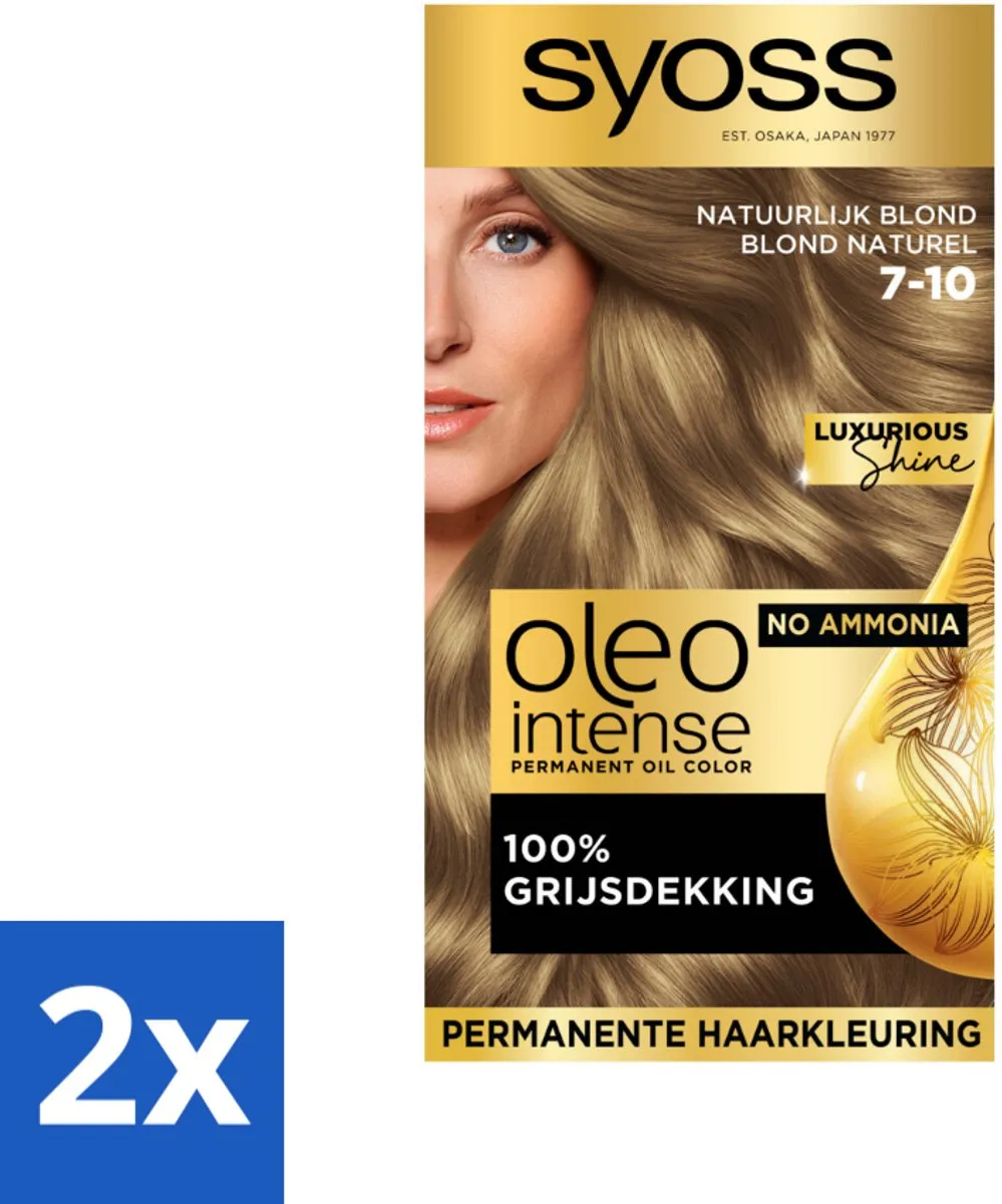 SYOSS Oleo Intense Haarverf 7-10 Natuurlijk Blond - 230ml