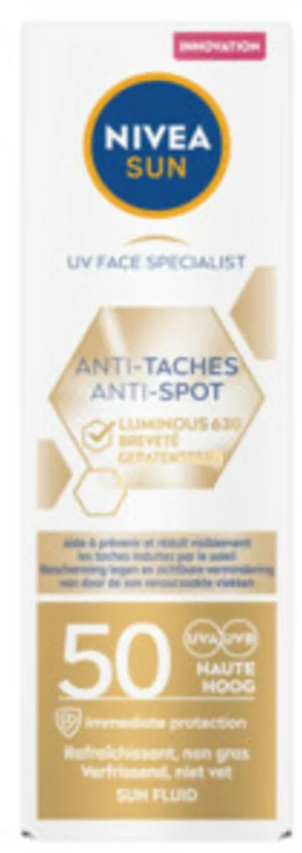 NIVEA Sun Luminous Gezicht Zonnecrème SPF 50 - 2x40ml