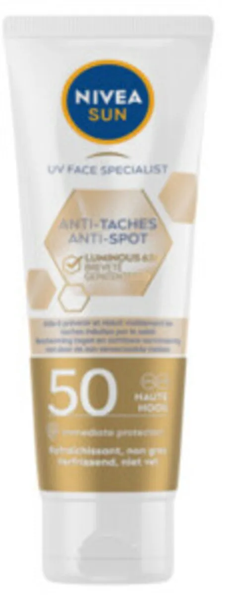 NIVEA Sun Luminous Gezicht Zonnecrème SPF 50