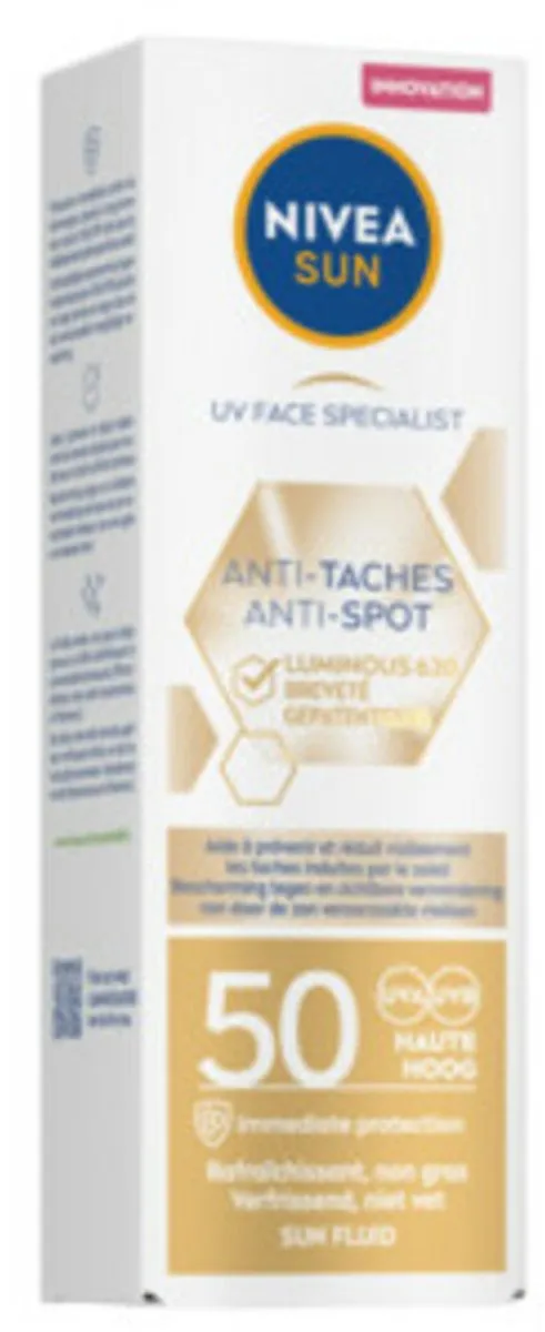 NIVEA Sun Luminous Gezicht Zonnecrème SPF 50 - 2x40ml