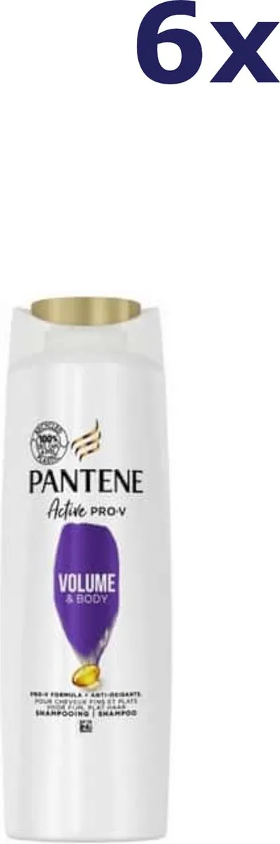 Pantene Active Pro-V Volume & Body Shampoo - 6x225ml