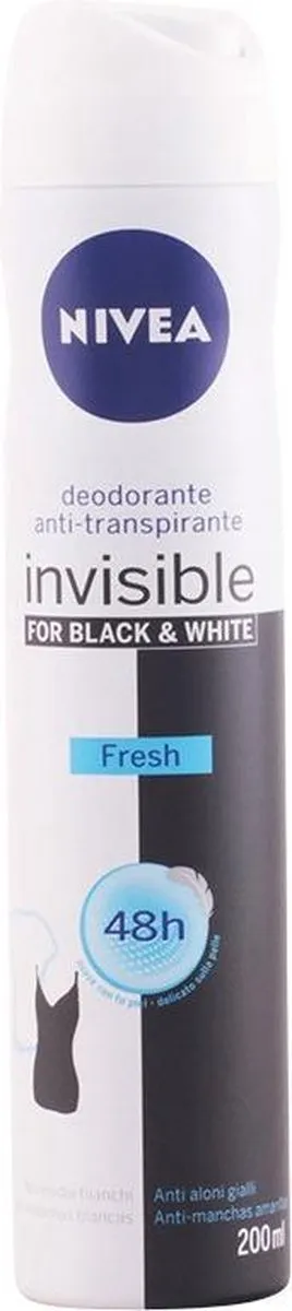 NIVEA BLACK & WHITE Invisible Fresh Deo Spray 200ml - afbeelding 6 van 6