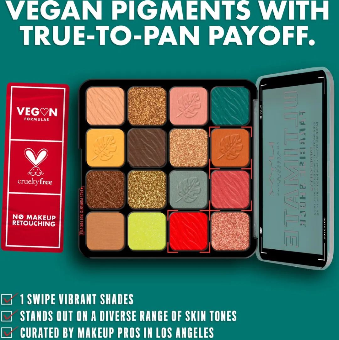 NYX Ultimate Shadow Palette Tropic Shock - 16 Oogschaduwen
