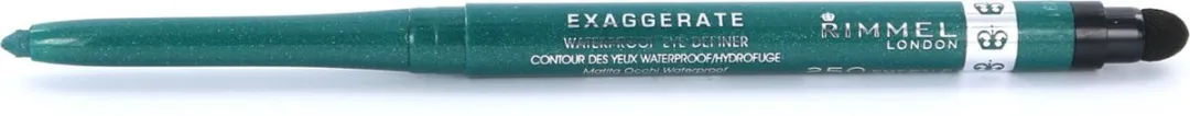 Rimmel London Exaggerate Waterproof Eye Definer 250 Emerald Sparkle