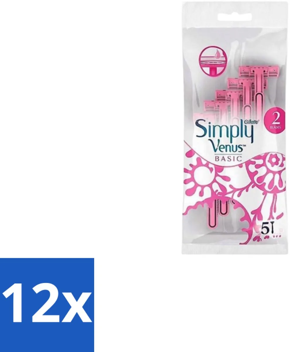 Gillette Venus Simply Basic Wegwerpscheermesjes 5 Stuks
