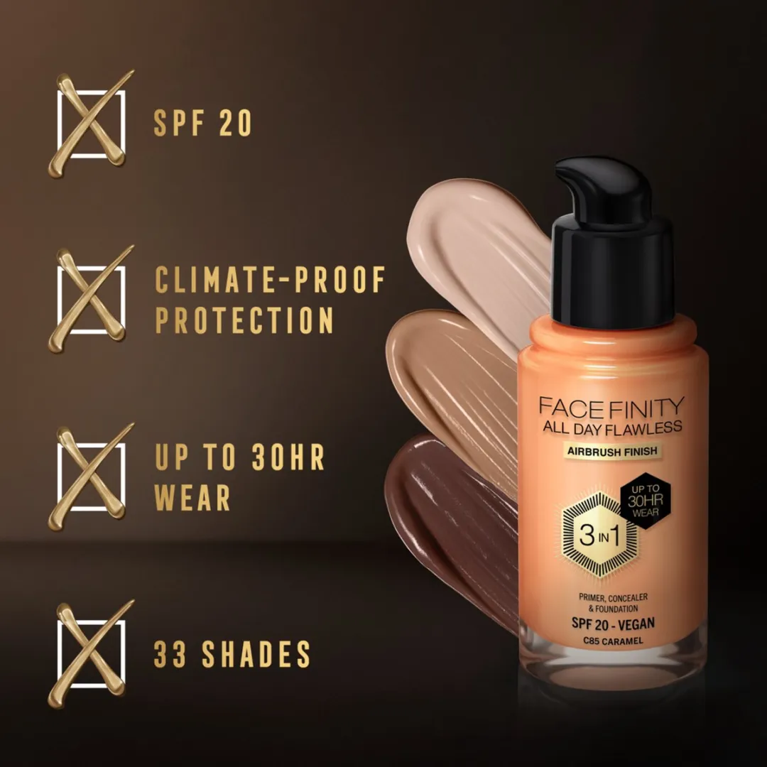 Max Factor Facefinity Foundation C85 Caramel 30ml