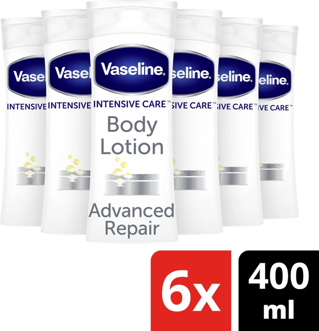 Vaseline Bodylotion Advanced Repair 400ml - 6 Stuks