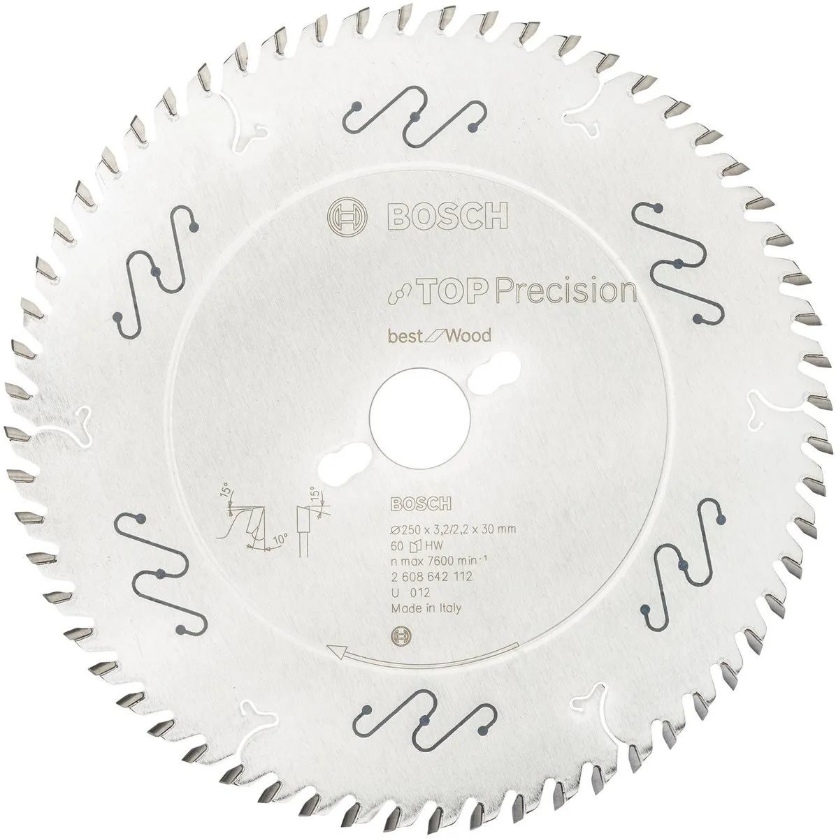 Bosch Professional Top Precision Best for Wood Cirkelzaagblad 250mm
