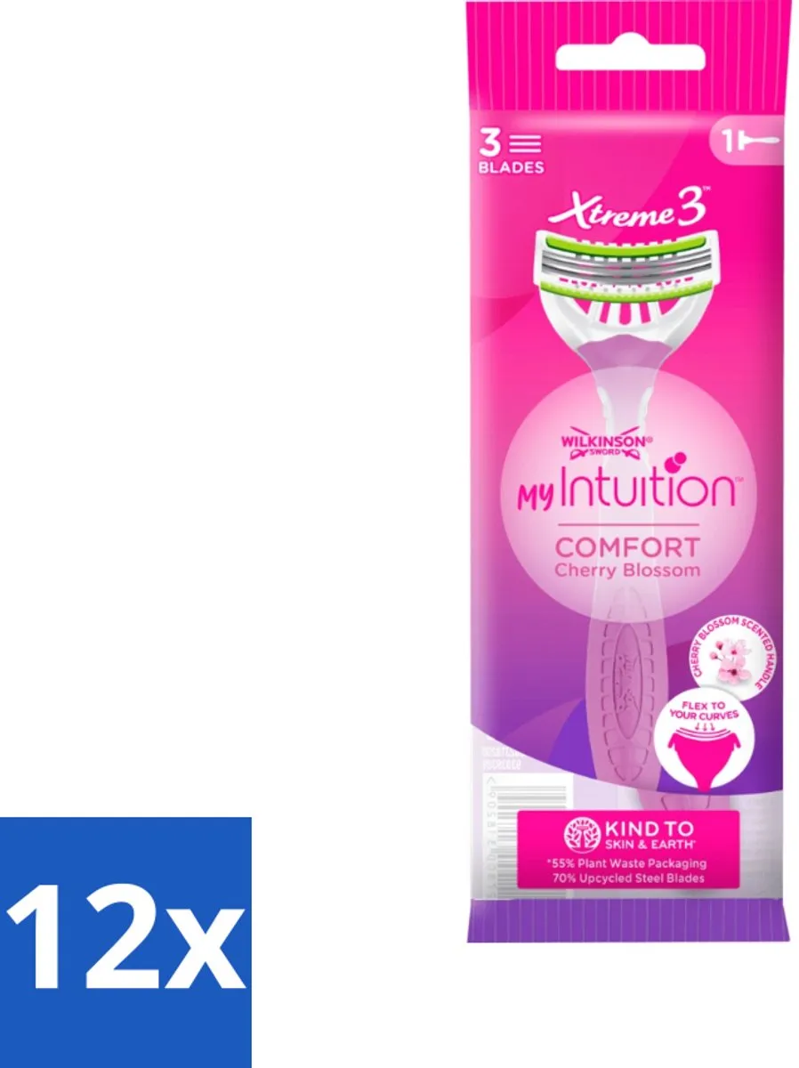 Wilkinson Sword Xtreme 3 Beauty Wegwerpscheermesjes - 12 Stuks - Roze