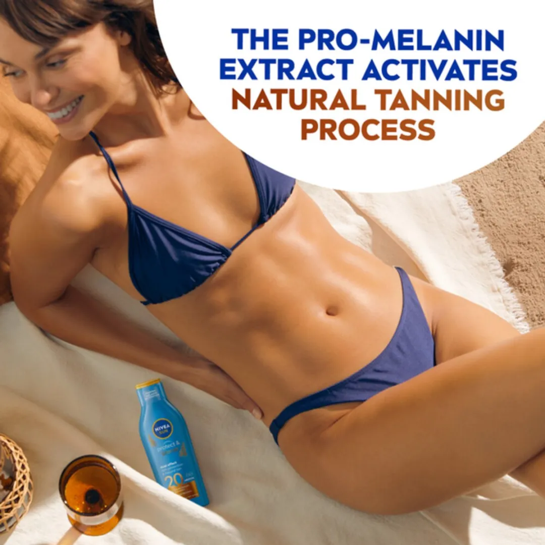 NIVEA Sun Protect & Bronze Zonnemelk SPF 20 - 3x200ml
