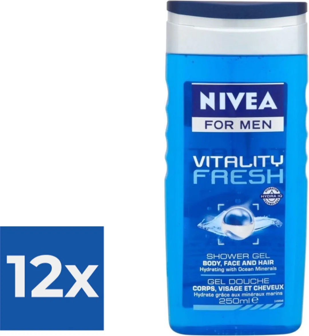 NIVEA For Men Vitality Douchegel - 12x250ml