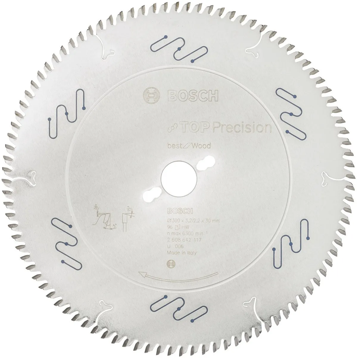 Bosch Professional Cirkelzaagblad Top Precision Best for Wood 300x30x3,2mm