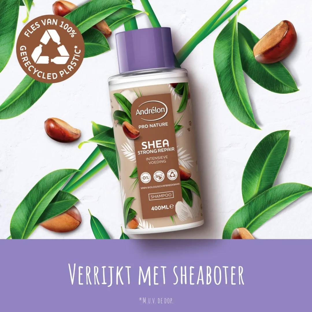 Andrélon Pro Nature Shea Strong Repair Shampoo - 6x400ml