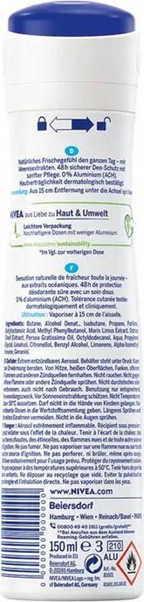 NIVEA Deo Spray Fresh Pure 150ml