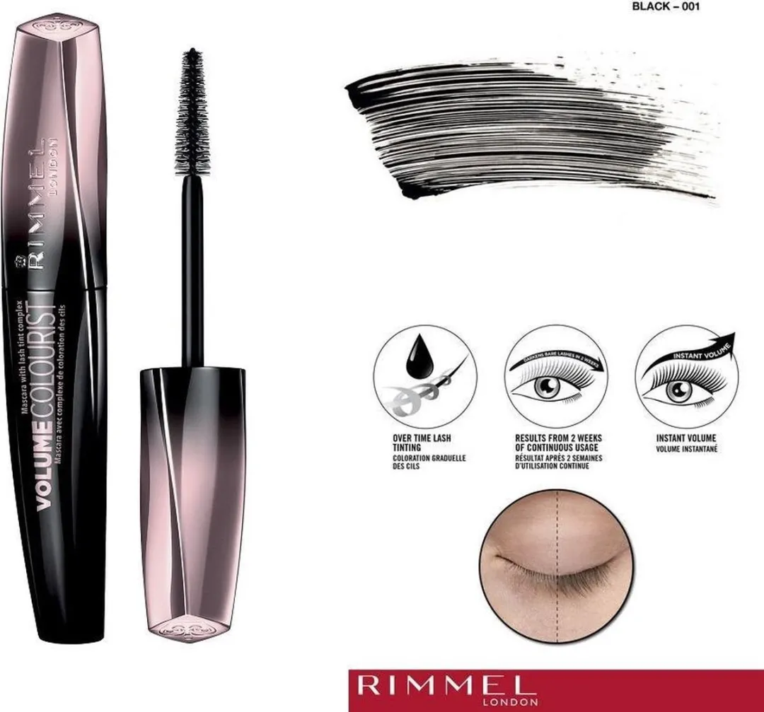 Rimmel London Volume Colourist Mascara 001 Black