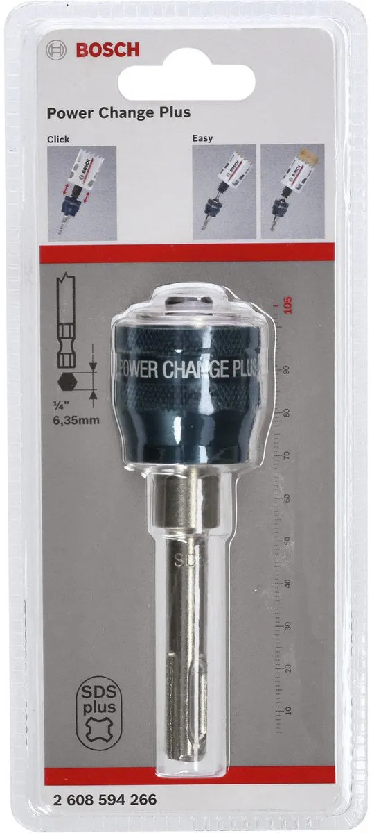 Bosch SDS-plus Gatzaaghouder Power-Change 14-210mm - Metaal