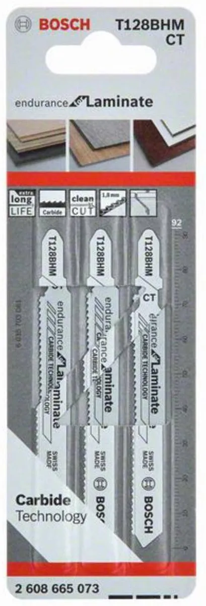 Bosch Decoupeerzaagblad 2608665073 - 92x22mm Carbide - 3 Stuks
