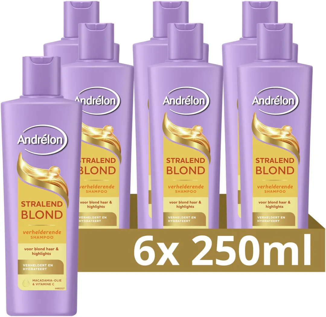 Andrélon Stralend Blond Shampoo 6x250ml