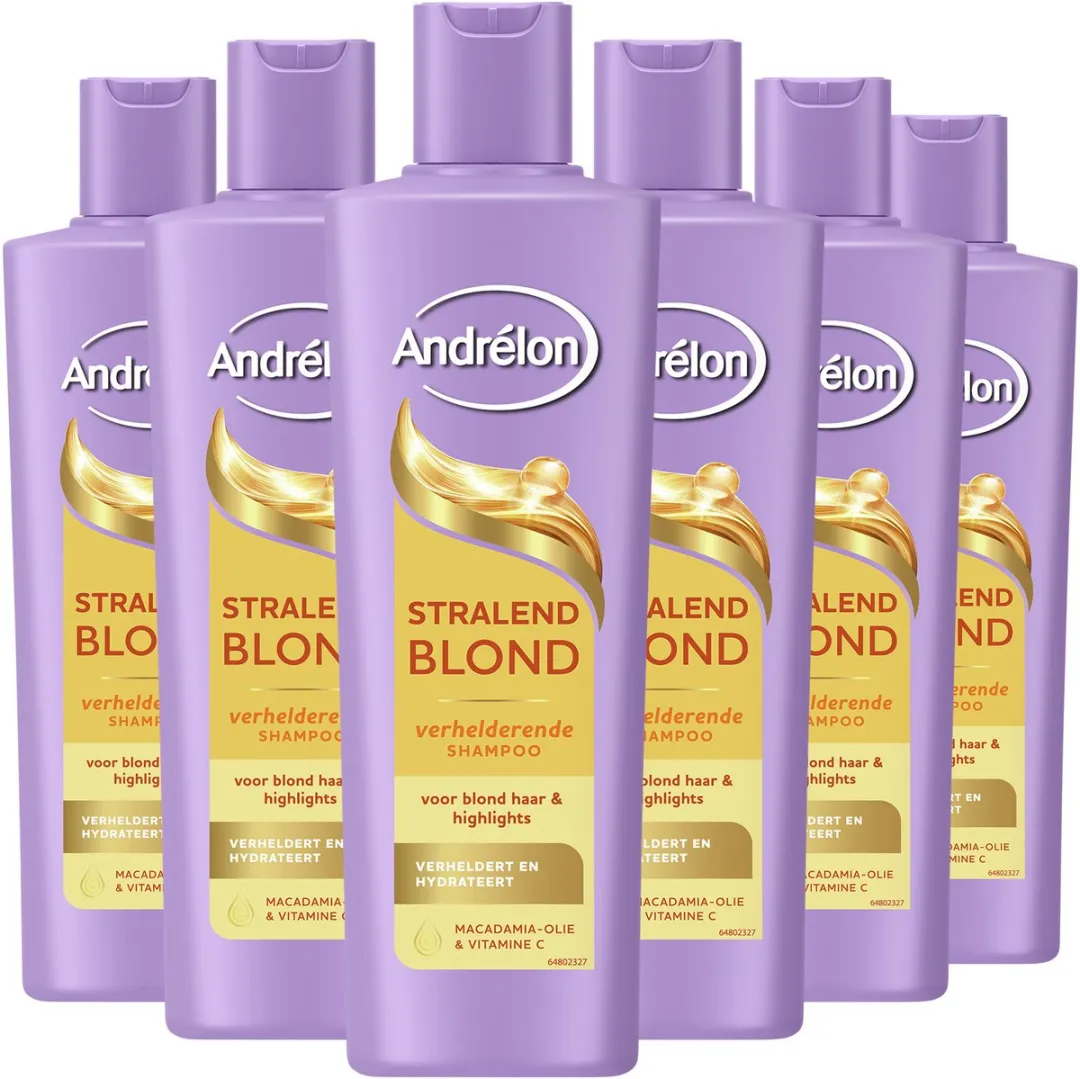 Andrélon Stralend Blond Shampoo 6x250ml