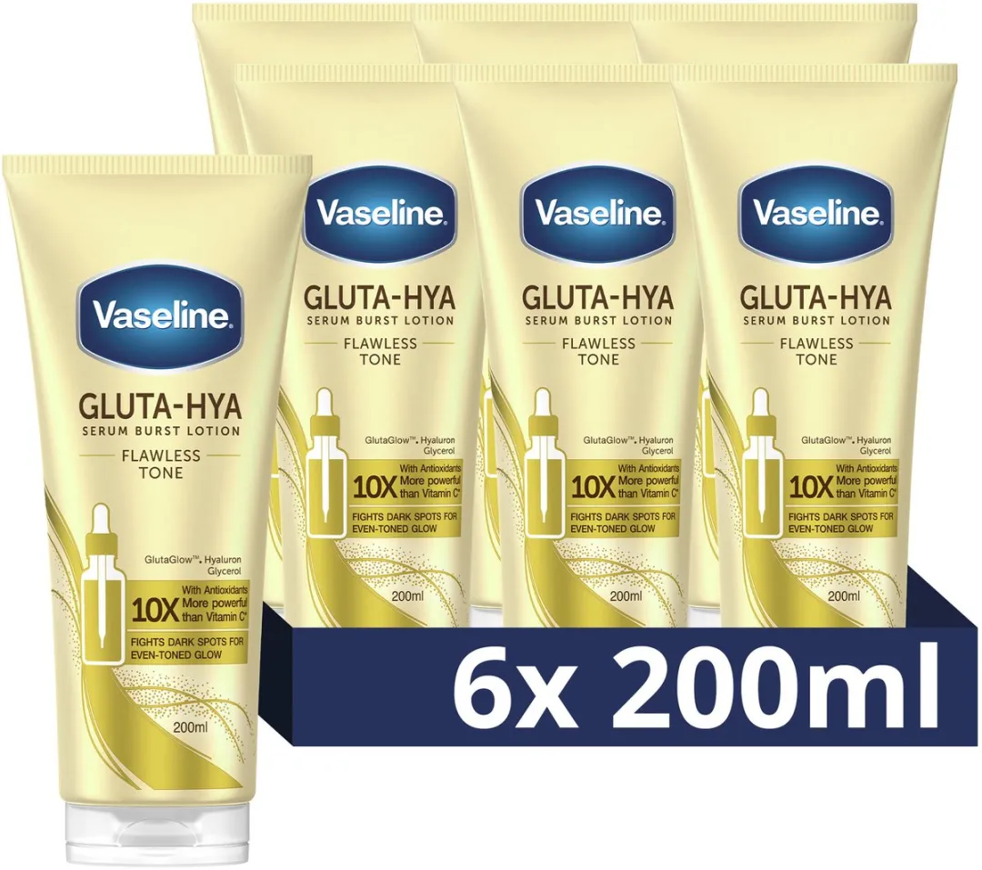 Vaseline Gluta-Hya Serum Burst Lotion 1200ml - 6 Stuks