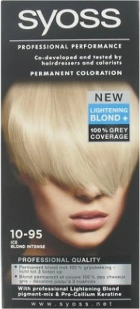 SYOSS Ice Blonde Intense Haarverf 345ml - 3 Stuks
