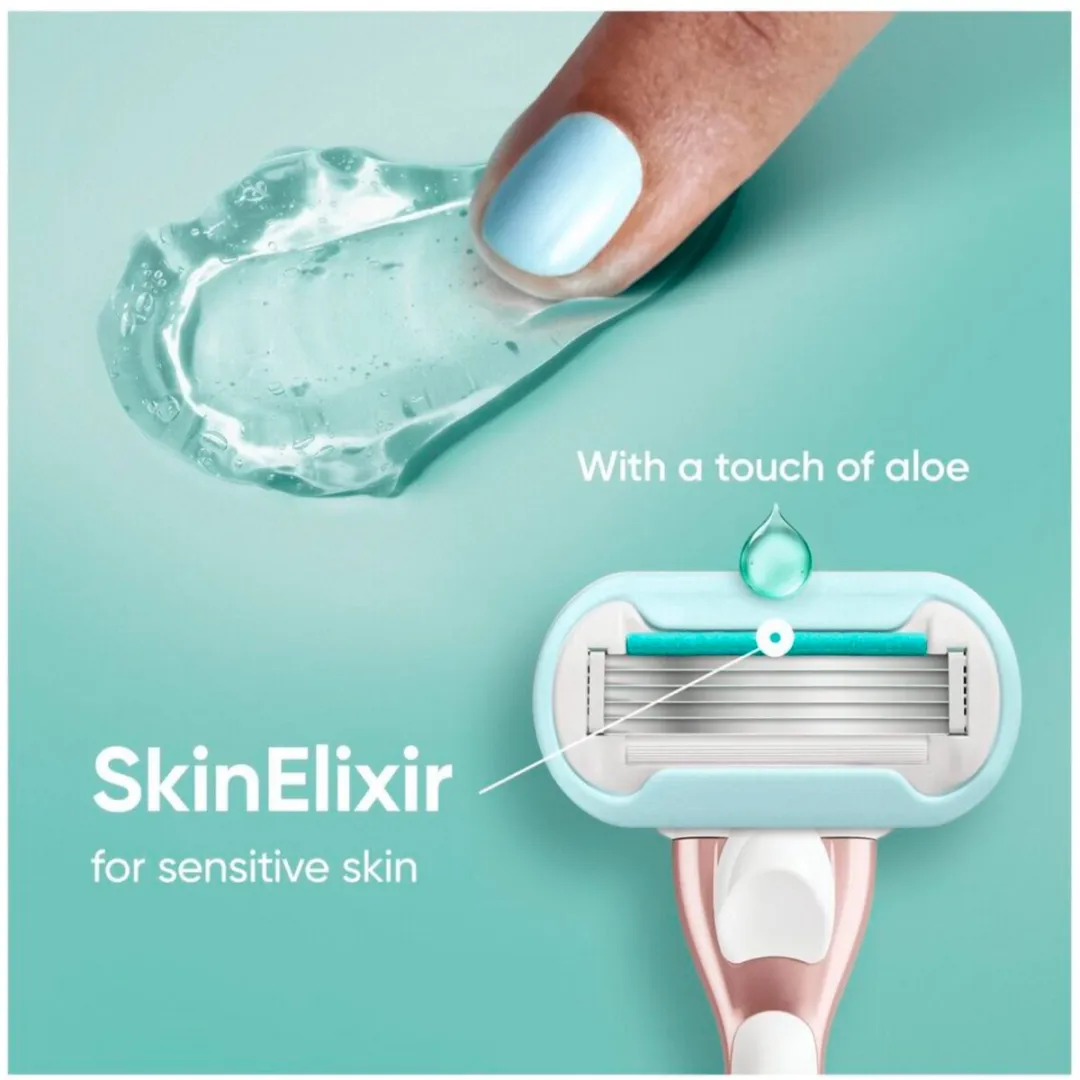 Gillette Venus Deluxe Smooth Sensitive Navulmesjes 5-Blad - 3 Stuks