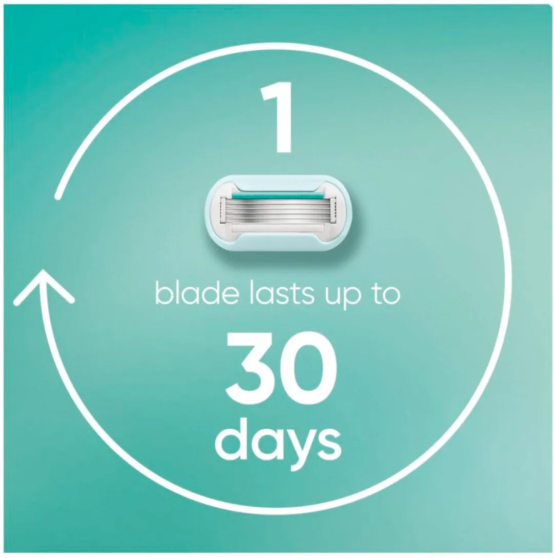 Gillette Venus Deluxe Smooth Sensitive Navulmesjes 5-Blad - 3 Stuks