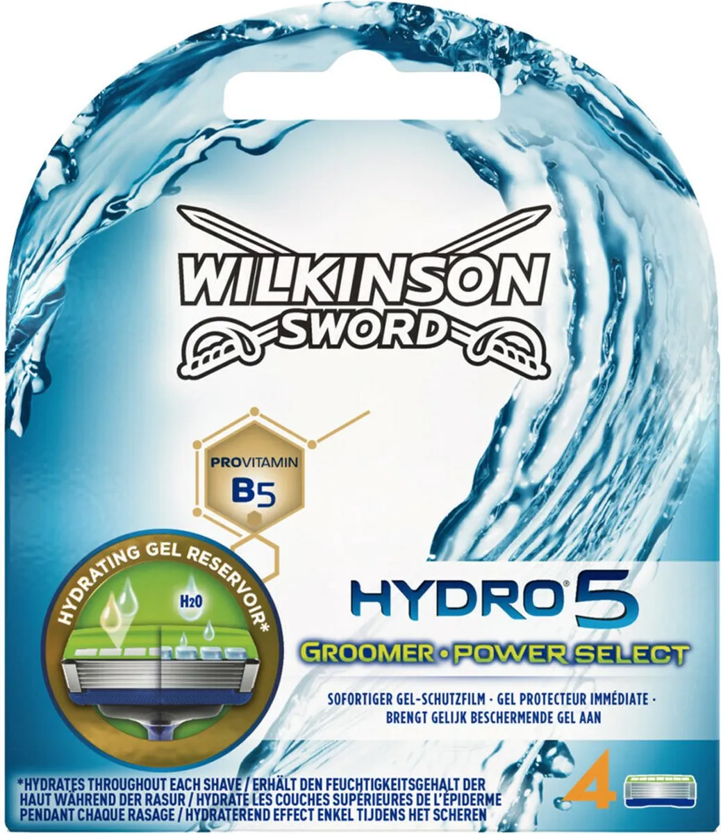 Wilkinson Sword Hydro 5 Scheermesjes - 4 Stuks - Blauw