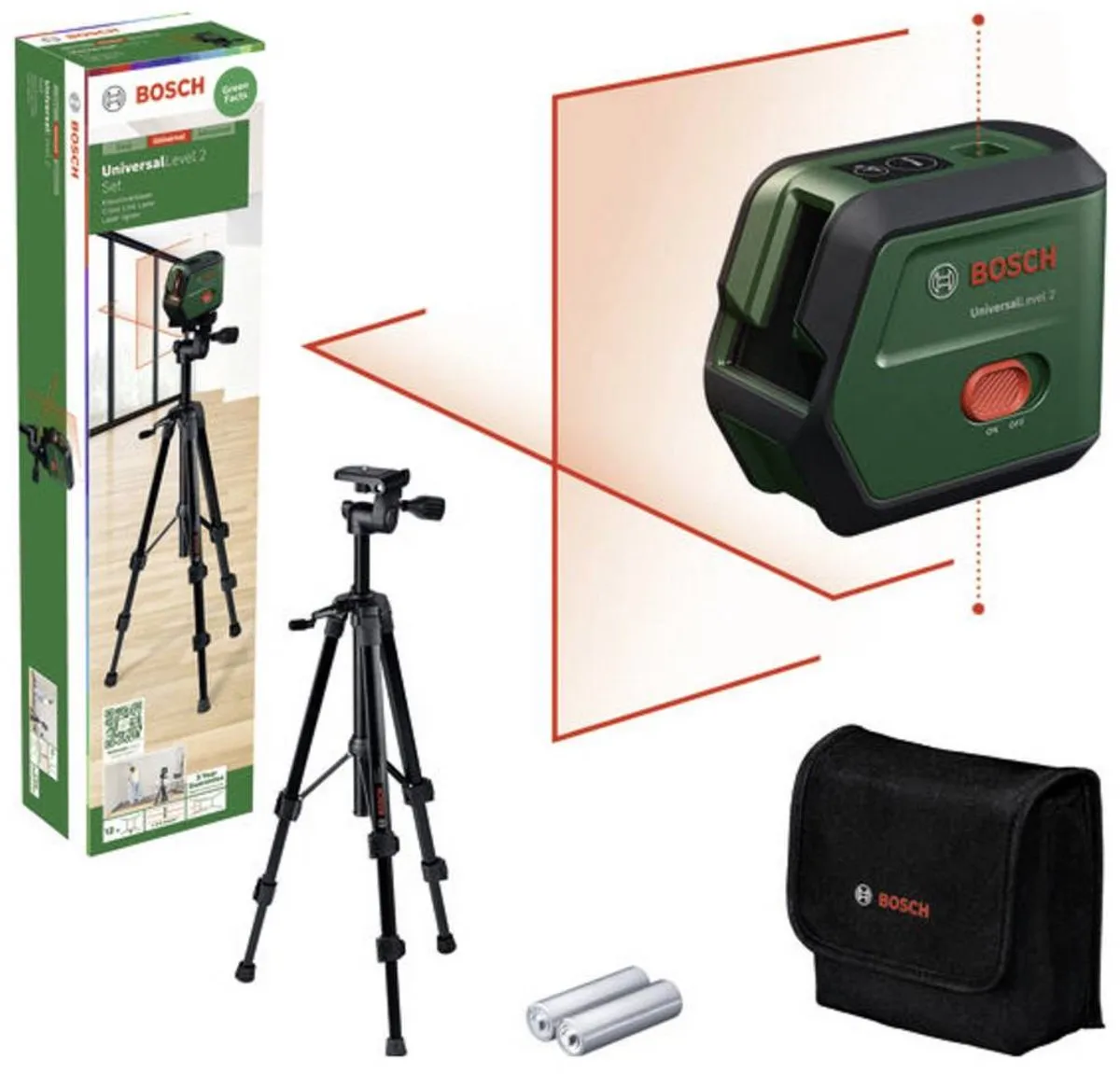 Bosch UniversalLevel 2 Set Kruislijnlaser 12m