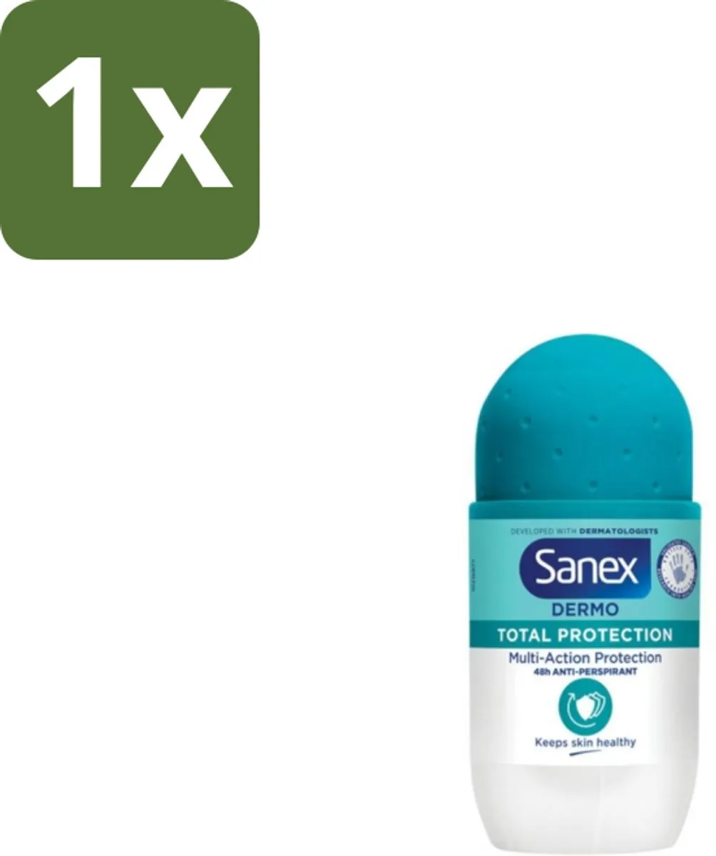 Sanex – Deodorant Roll-On – Dermo Total Protection – 50 ml - 1 stuk
