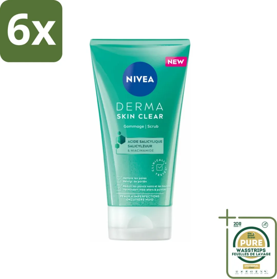 NIVEA DERMA Huidzuiver Gezichtsscrub 150ml