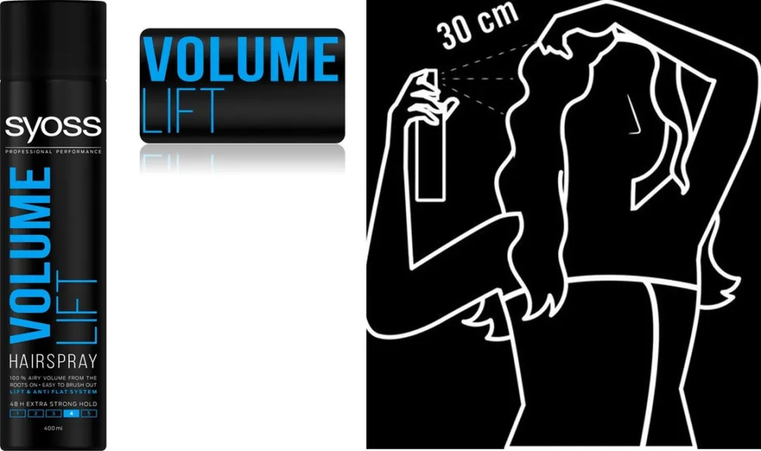 SYOSS Hairspray Volume Lift 1600ml - 4 Stuks