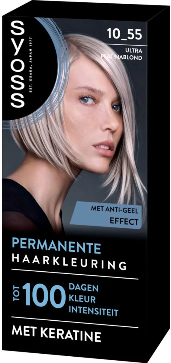 SYOSS Permanent Haarkleuring 10-55 Ultra Platina Blond - 10 Stuks