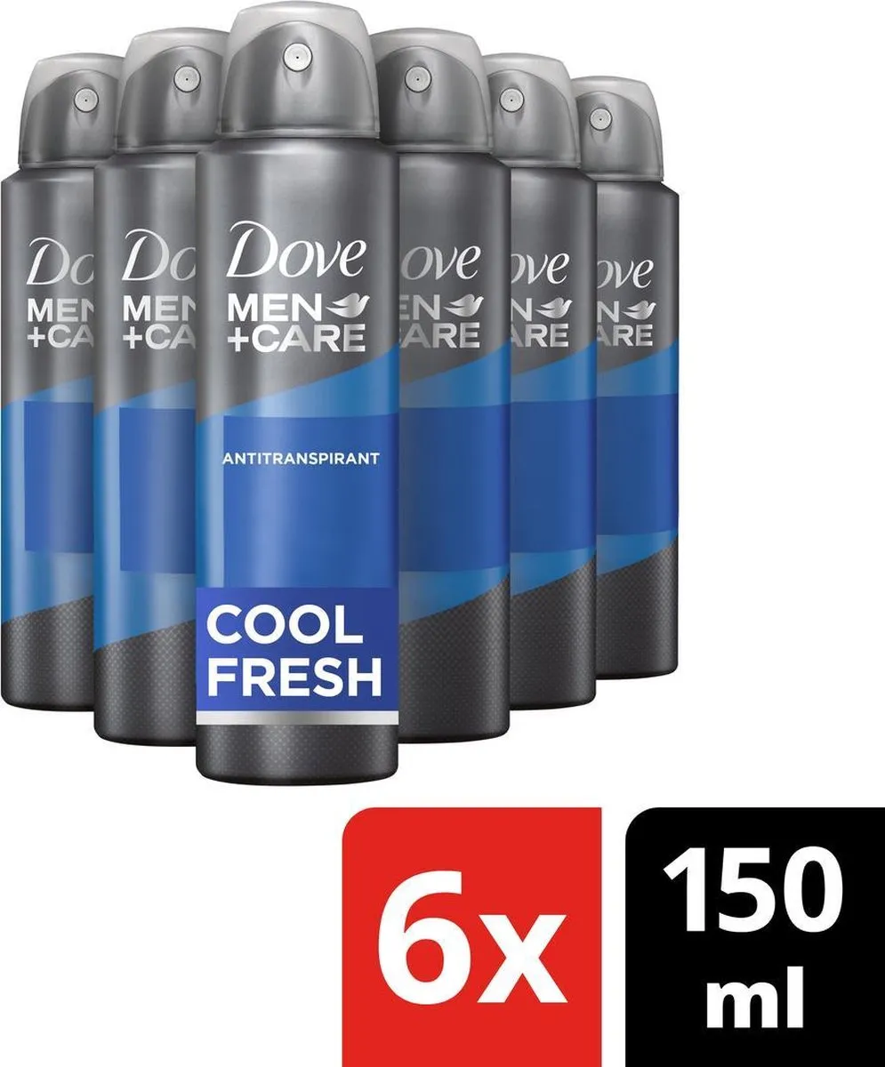 Dove Men+Care Cool Fresh Deodorant Spray - 6x150ml