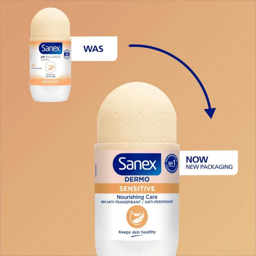 Sanex Dermo Sensitive Deo Roller 150ml - 3 Stuks
