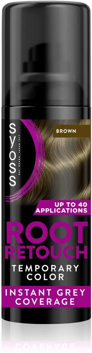 SYOSS Root Retouch Uitgroeispray Middenbruin - 3x120ml
