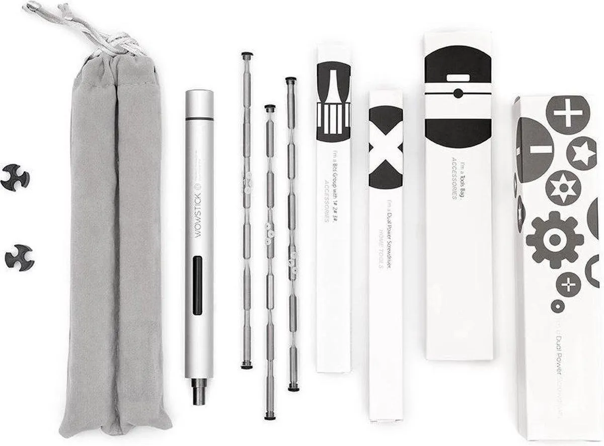 Xiaomi Wowstick 1P 19-in-1 Elektrische Schroevendraaierset - Zilver