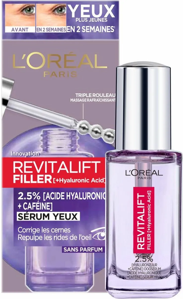 L'Oréal Paris Revitalift Filler Oogserum 20ml - 6 Stuks