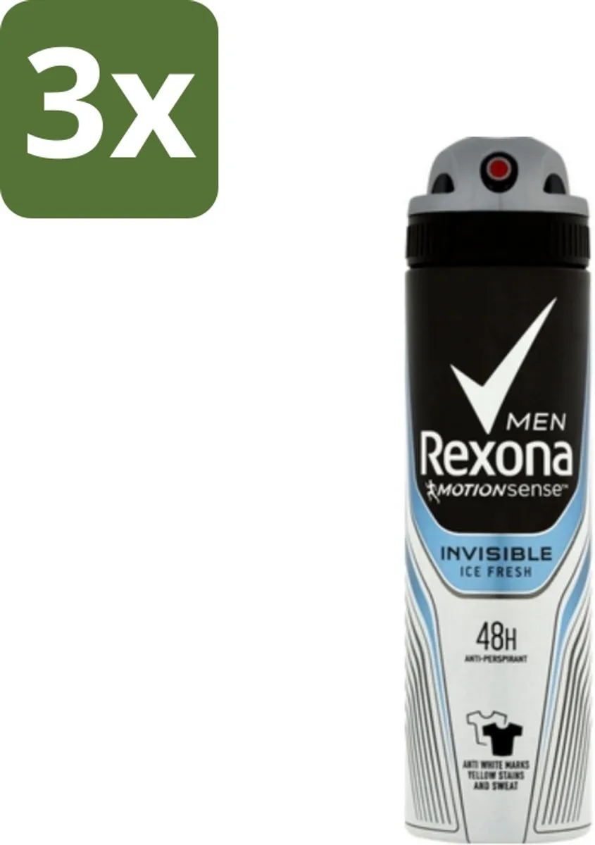 Rexona Men Invisible Ice Fresh Deodorant Spray 450ml