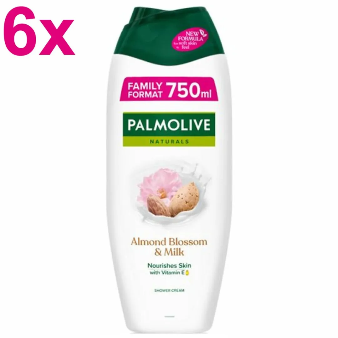 Palmolive Naturals Amandelbloesem & Melk 6x750ml
