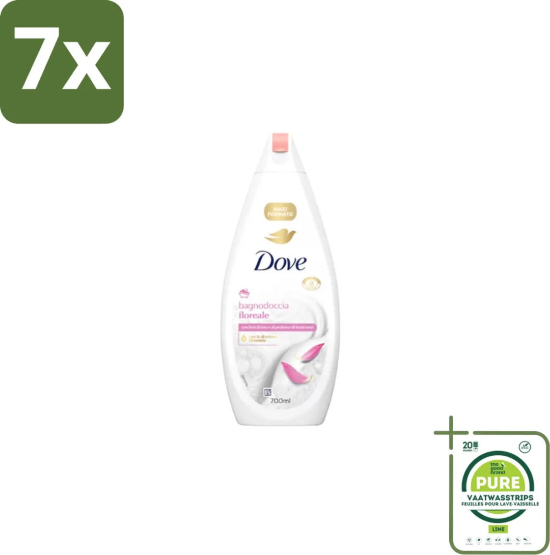 Dove Badcrème Soothing Almond Oil & Hibiscus 5040ml (7x720ml)