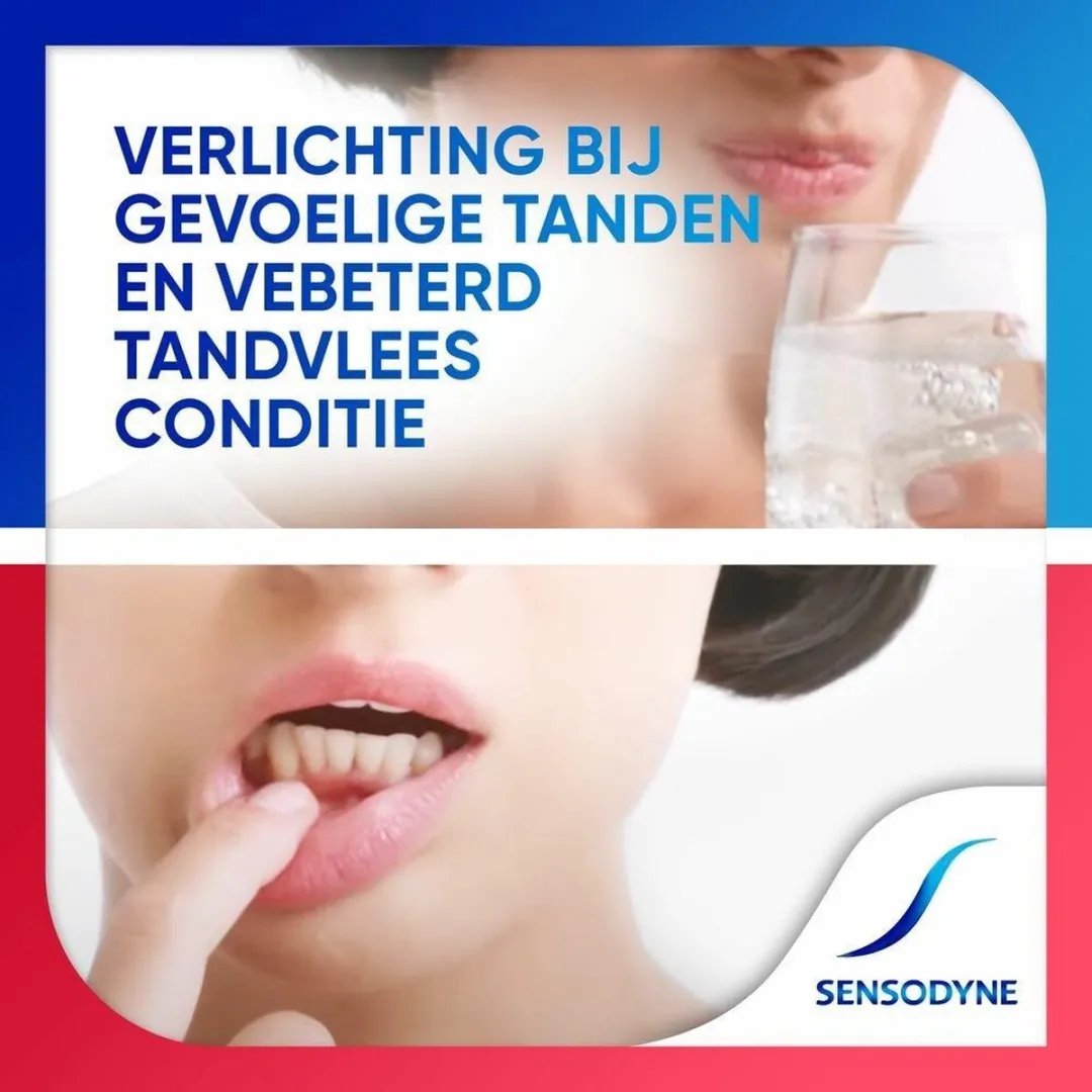 Sensodyne Tandpasta Gevoeligheid & Tandvlees Extra Fresh 75ml - 3 Stuks